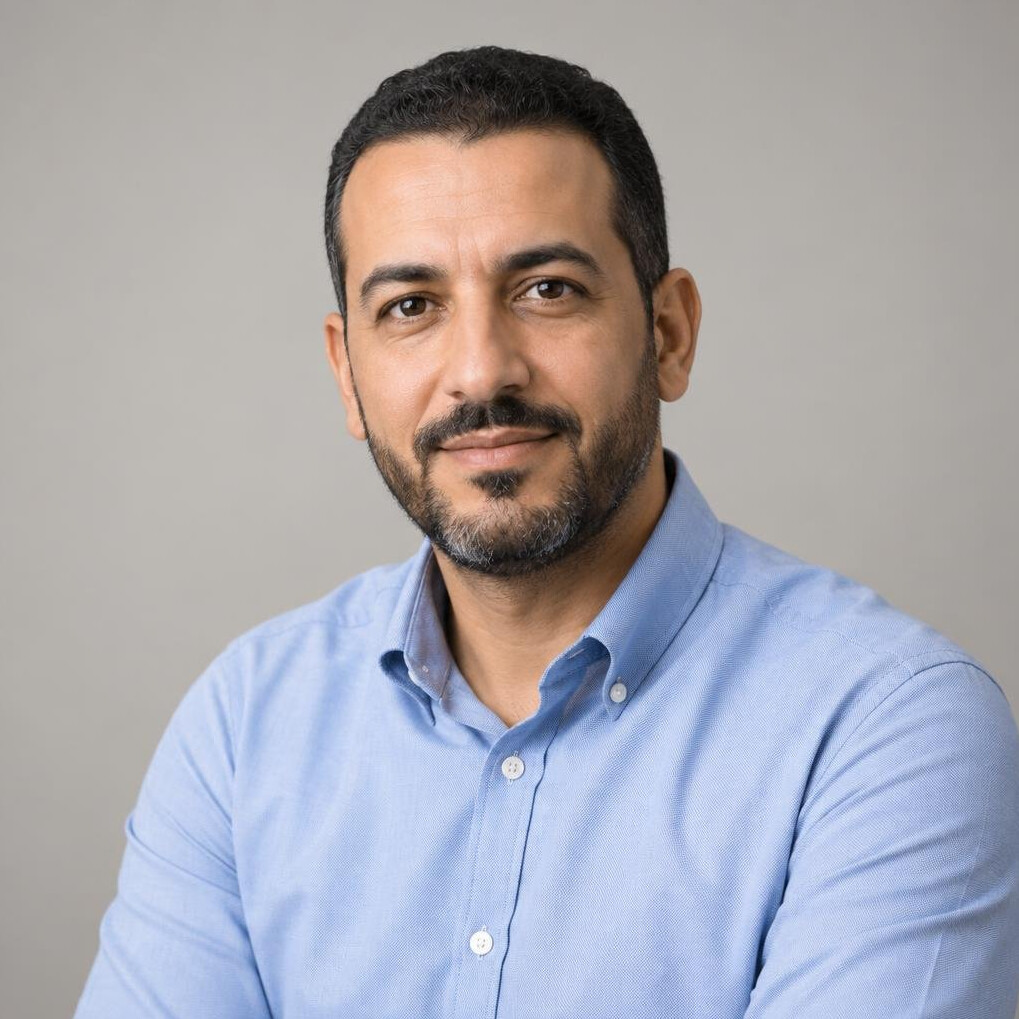 Portrait of a bearded man in a casual shirt